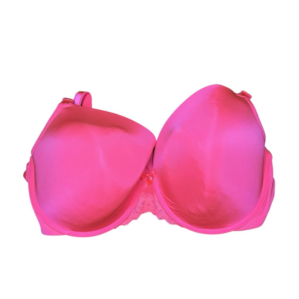Torrid Women's Lightly Lined T-Shirt Bra Fluorescent Pink Size 42DD